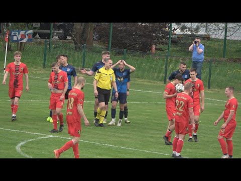 SŁOWIANIN GRĘBÓW - KOLEJARZ KNAPY 3:0 (2:0) -  FRAGMENTY MECZU I KOMENTARZE TRENERÓW