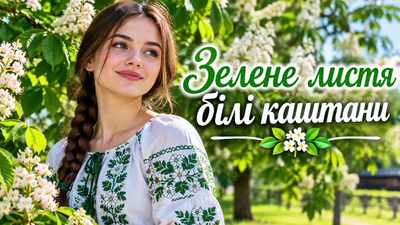 Зелене листя, білі каштани — українська народна пісня в сучасному виконанні