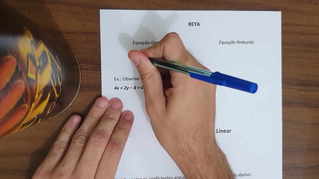 Equações da Reta e Coeficientes Angular e Linear (RESUMO)