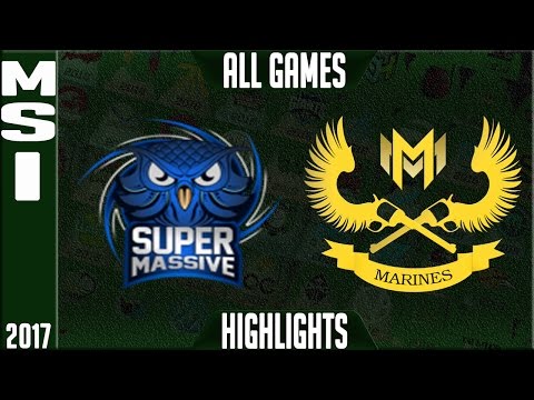 SuperMassive vs Gigabyte Marines ALL GAMES Highlights - MSI Play in 2017 - SUP vs GAM