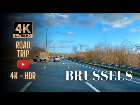 Brussels 4K 🇧🇪 | Scenic Highway Drive into Belgium!