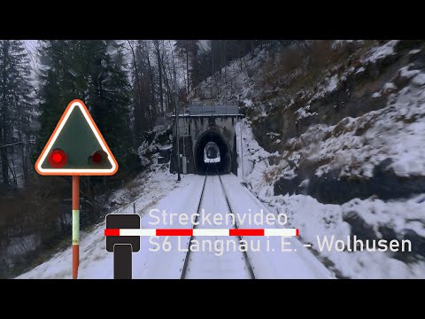 Führerstandsmitfahrt / cab ride S6 Langnau i. E. - Wolhusen