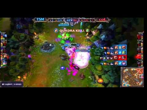 LCS NA - TSM WildTurtle Caitlyn Penta Kill