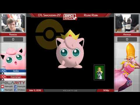 CFL Smackdown 217 Melee - Arhkma (Zelda) vs Komodo (Jigglypuff, Game and Watch) - Round Robin