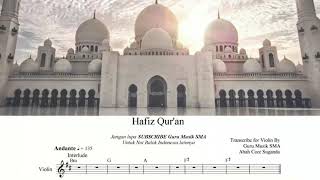 Download lagu Karaoke Hafiz Qur'an lower key Do = D || Not Balok   Chord mp3