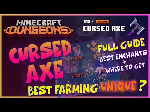 Minecraft Dungeons Cursed Axe Unique Guide - Where to Get / Best Enchants!