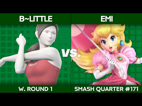 Smash Quarter 171 - B~Little (Wii Fit Trainer) v Emi (Peach): Winners Round 1