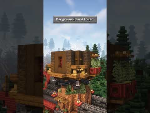 Building a Mangrove Wizard Tower 🪄#minecraft #timelapse