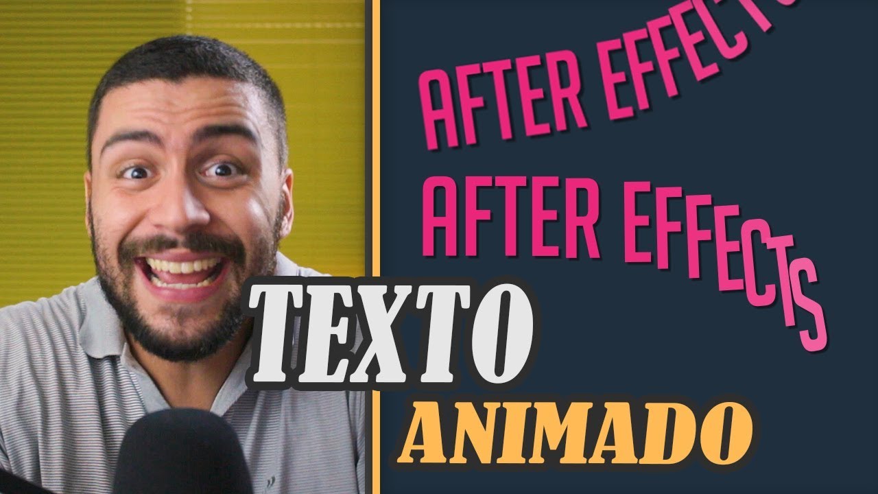 Como fazer Texto ANIMADO | Tutorial After Effects #7