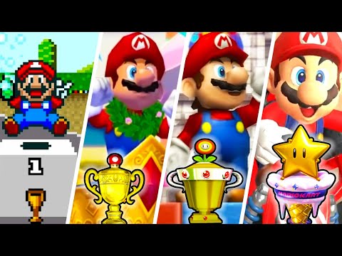 Evolution of Trophy Ceremonies in Mario Kart (1992-2025)