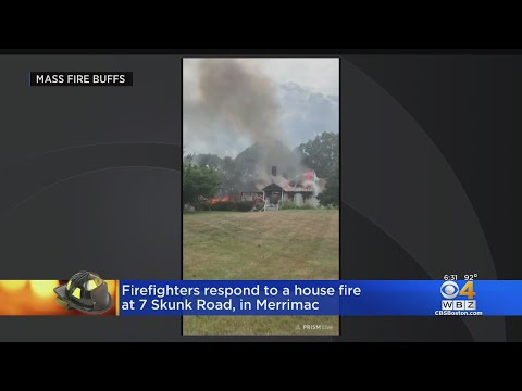 3 firefighters injured by Merrimac house fire