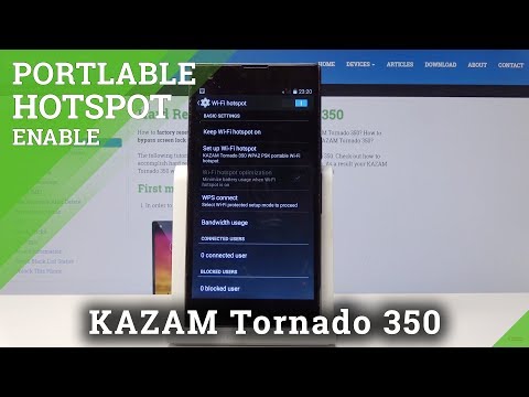 How to Enable Portable Hotspot in KAZAM Tornado 350 - Internet Sharing