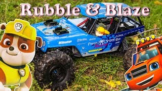 Paw Patrol and Blaze and the Monster Machines Hide n Go Seek Toy Parody