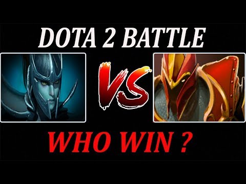 Phantom Assasin Versus Dragon Knight - Dota 2 Battle
