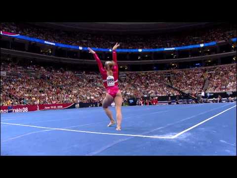 Shawn Johnson - Floor Exercise - 2008 Olympic Trials - Day 1