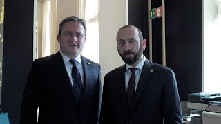 ՀՀ ԱԳ նախարար Արարատ Միրզոյանի հանդիպումը Սերբիայի ԱԳ նախարար Նիկոլա Սելակովիչի հետ