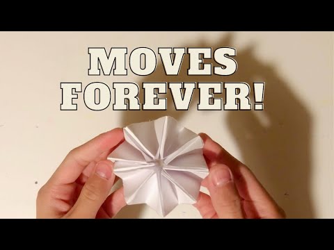 make an origami flexagon MOVES FOREVER! ( easy way )