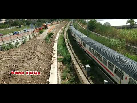 intercity 700 Taranto-Roma T. doppia trazione simmetrica di E464.335 sun e fb E464.xxx sun