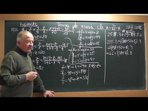 1/3 Lectia 1694 Clasa 6 - Rapoarte si Proportii | Proportii derivate - Exercitii din tema la algebra