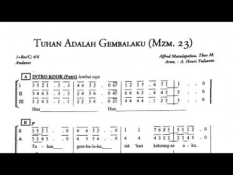 Tuhan Adalah Gembalaku ||  Lagu Komuni Viral arransemen Henri Yulianto || Lagu Komuni Katolik