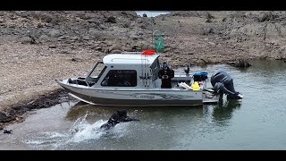 Boat diving and rescue training in Arrow Lake BC Oct 18 2024