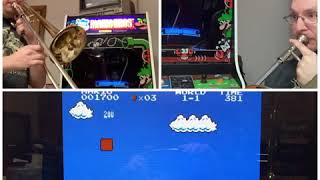 Super Mario. Bros Overworld Theme Trombone Duet