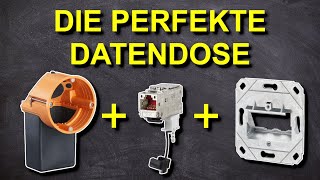 Netzwerkdose anschließen - Cat7 Kabel an Cat6a Modul auflegen - RJ45 - UAE - LAN Dose verdrahten