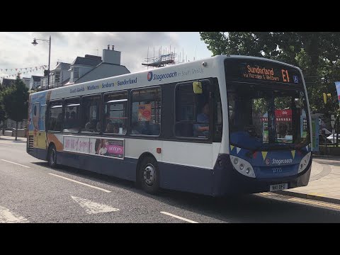Stagecoach Enviro200 in South Shields working Route E1