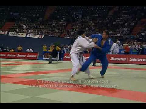 Judo  WCh A KOVÁCS (HUN) - S JANG (KOR) -100kg 2001 Munich 柔道