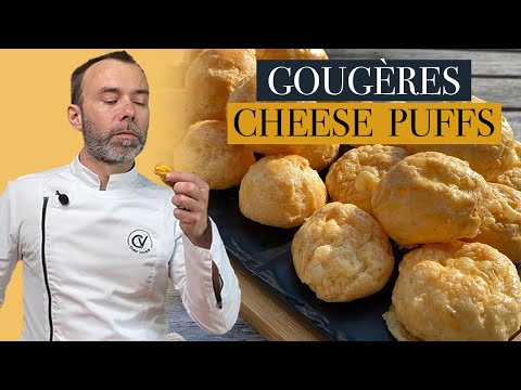 GOUGÈRES: Light as air cheese puffs by french chef
