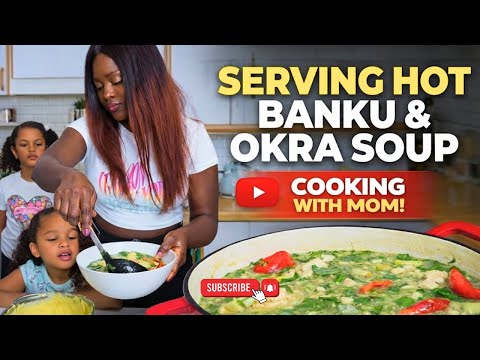 So lecker! Heiße Banku-Okra-Suppe 🥣🇬🇭 | Das beste ghanaische Wohlfühlessen