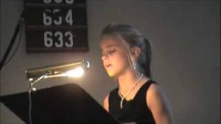 Payton Burrows  "Because you Loved Me" @ funeral