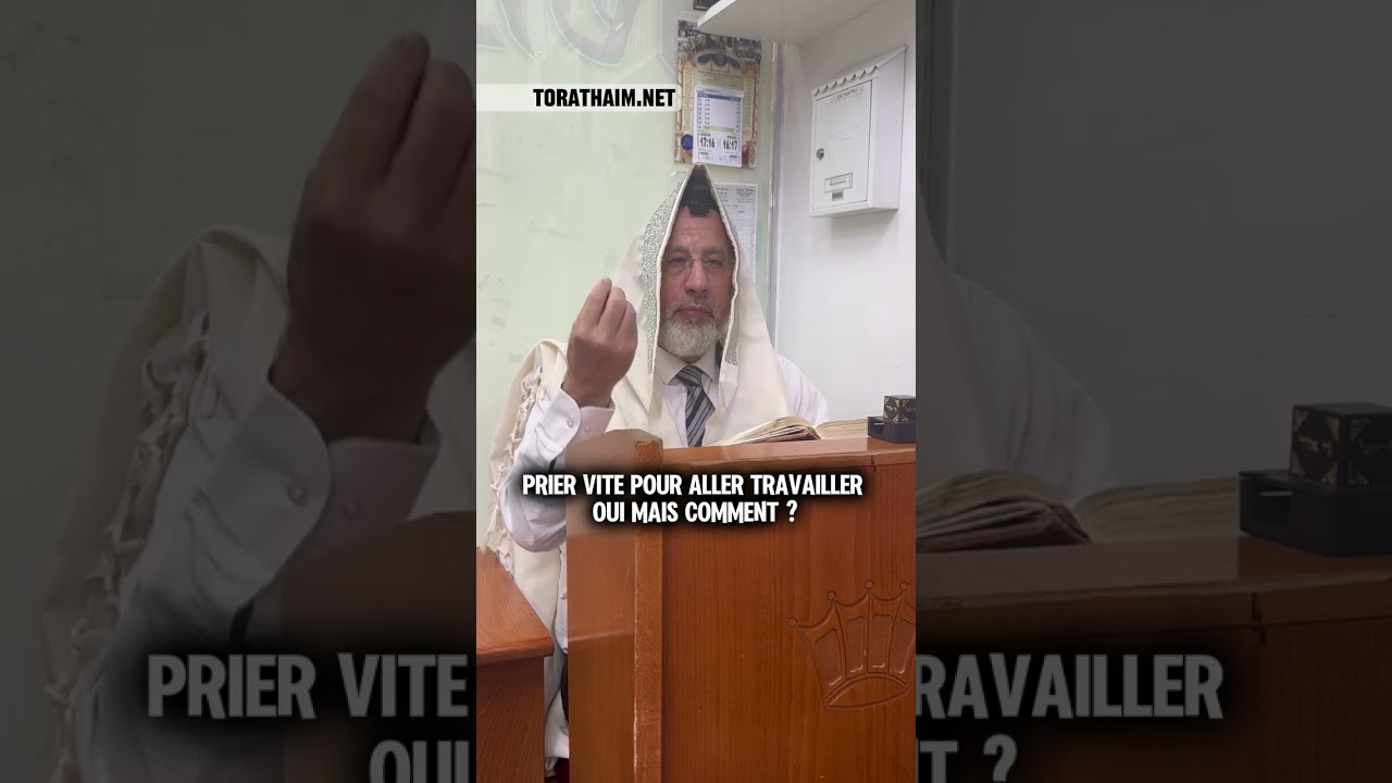 Prier vite pour aller travailler, certes mais comment ?