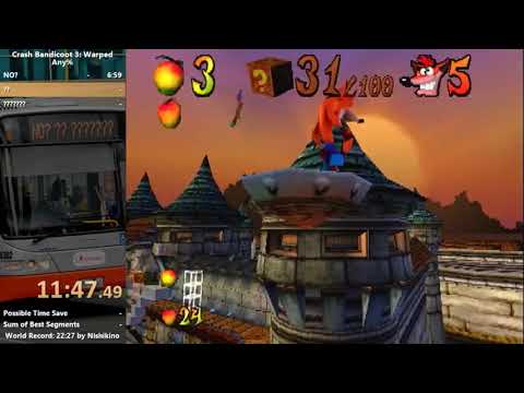 [WR] Crash Bandicoot: Warped - Any% - 21:12