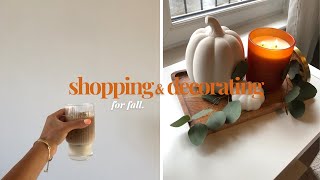 Shopping & Decorating For Autumn | home sense, tkmaxx, asda home, & b&m home | fall decor 2022 🍂