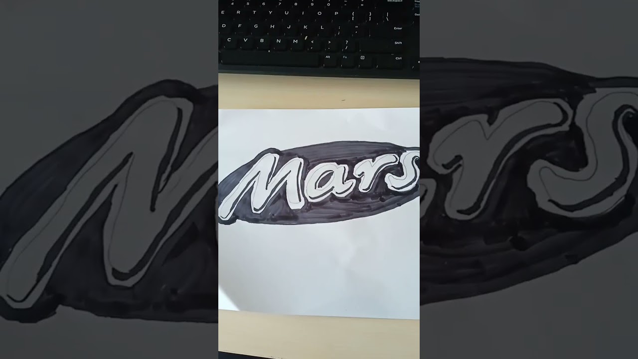 Mars chocolate logo#drawing#comment#viral#logo#mars