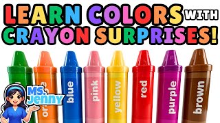 Download lagu Best Learning Video for Toddlers to Learn Colors with Crayon Surprises! Educational Videos for Kids! mp3
