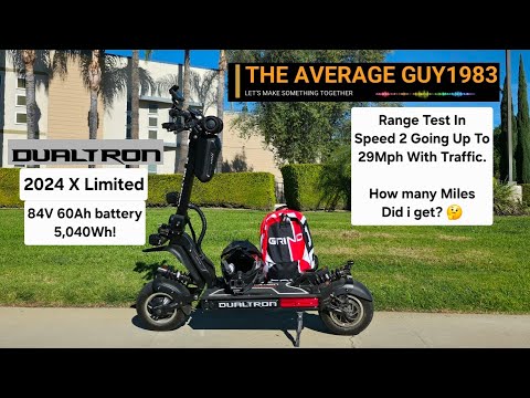 Test des DualTron X Limited Range (Modelljahr 2024) bei Geschwindigkeit 2: 47 km/h (29 mph) im Ve...