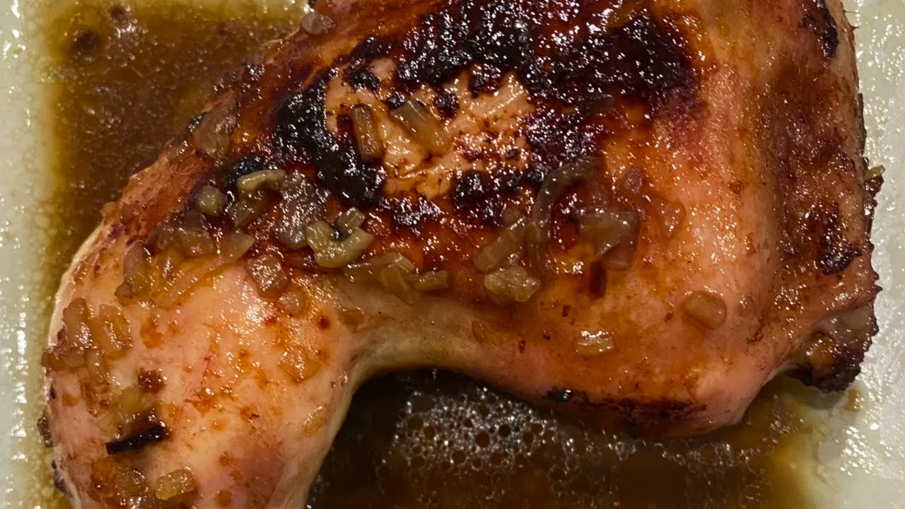 Pollo Asado con sopa de cebolla y coca cola