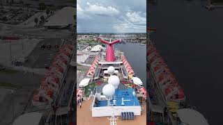 Carnival Paradise Cruise Ship Departure 🚢 | Epic Aerial Views! Aug 10 2025 #PortTampa #tampa #cruise
