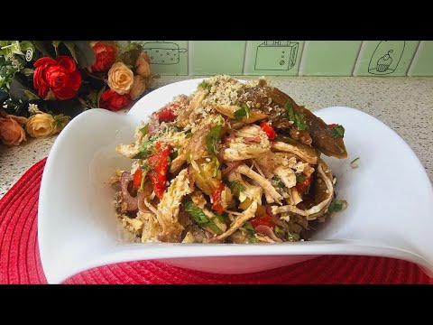 A friend from Georgia taught me this salad. GEORGIAN SALAD WITH BAKED EGGLANTS.