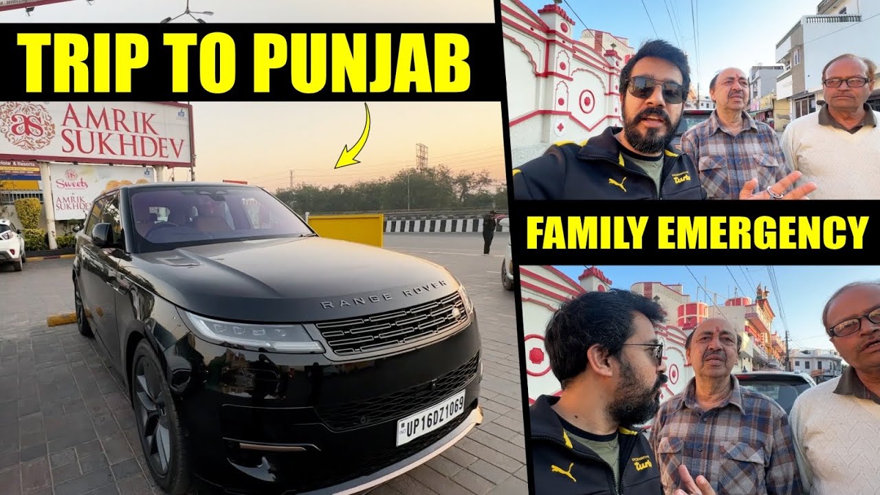 Delhi to Punjab Road Trip in Range Rover Sport|| Family Emergency ||