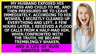 My husband exposed his mistress and child to me, and then pressured me to leave immediately.