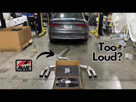 Audi S3 8V.5 AWE Track Exhaust Install w/ Catless Downpipe!