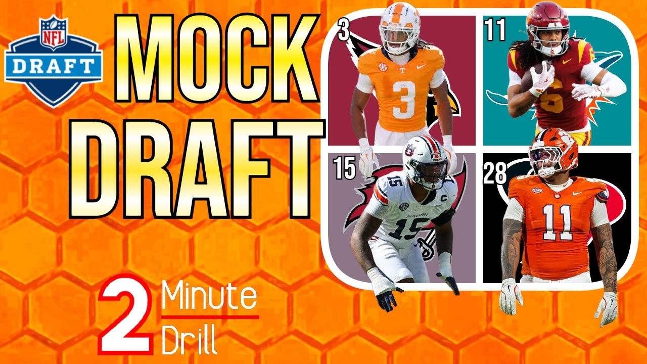 🚨 APRIL MOCK DRAFT 🚨 | 2 Minute Drill's Latest 2 Round NFL Mock Draft