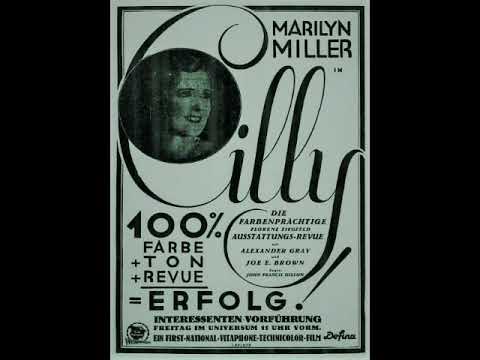 Werbeplatte zur Erinnerung an den ersten Farben-Tonfilm "Cilly", Berlin, 1930
