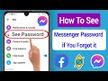How To See Your Messenger Password if You Forgot it (2023) || Find Messenger Password