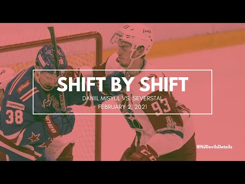 Daniil Misyul (#93) Shift by Shift vs. Severstal, February 2, 2021