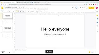 Translate all slides in Google Slides in one click easily and rapidly!