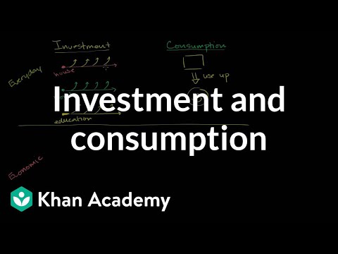 , title : 'Investment and consumption | GDP: Measuring national income | Macroeconomics | Khan Academy'